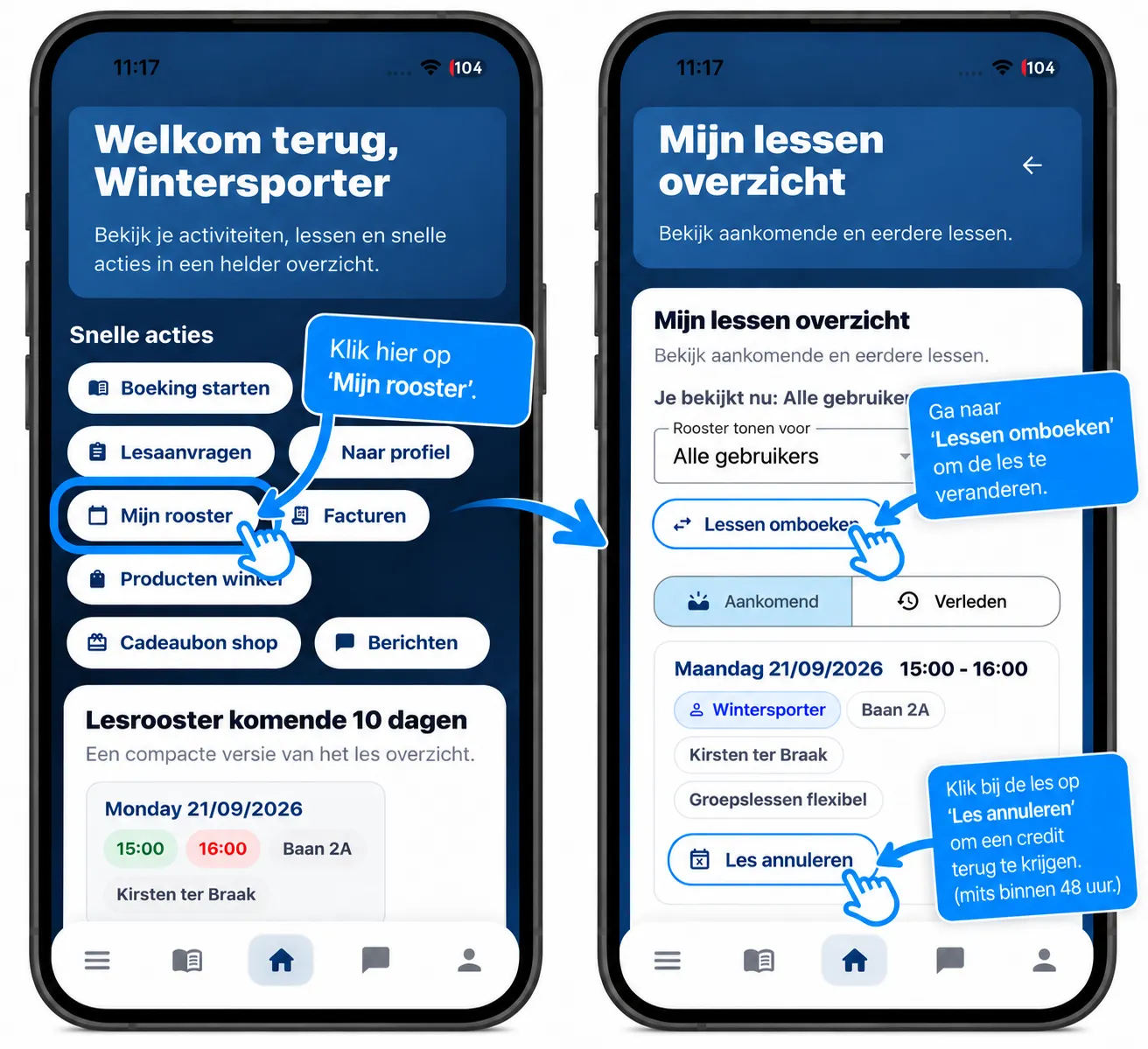 Skilessen boeken in Twente