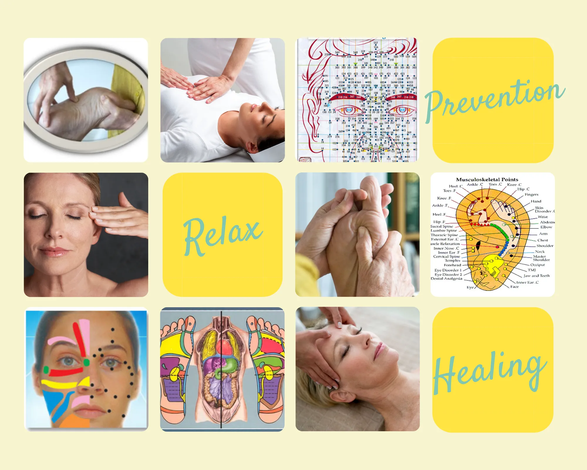 Reiki and Reflexology on feet, face, hands and ears