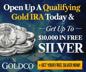 open up a qualifying gold ira ad get up to 10k in free silver