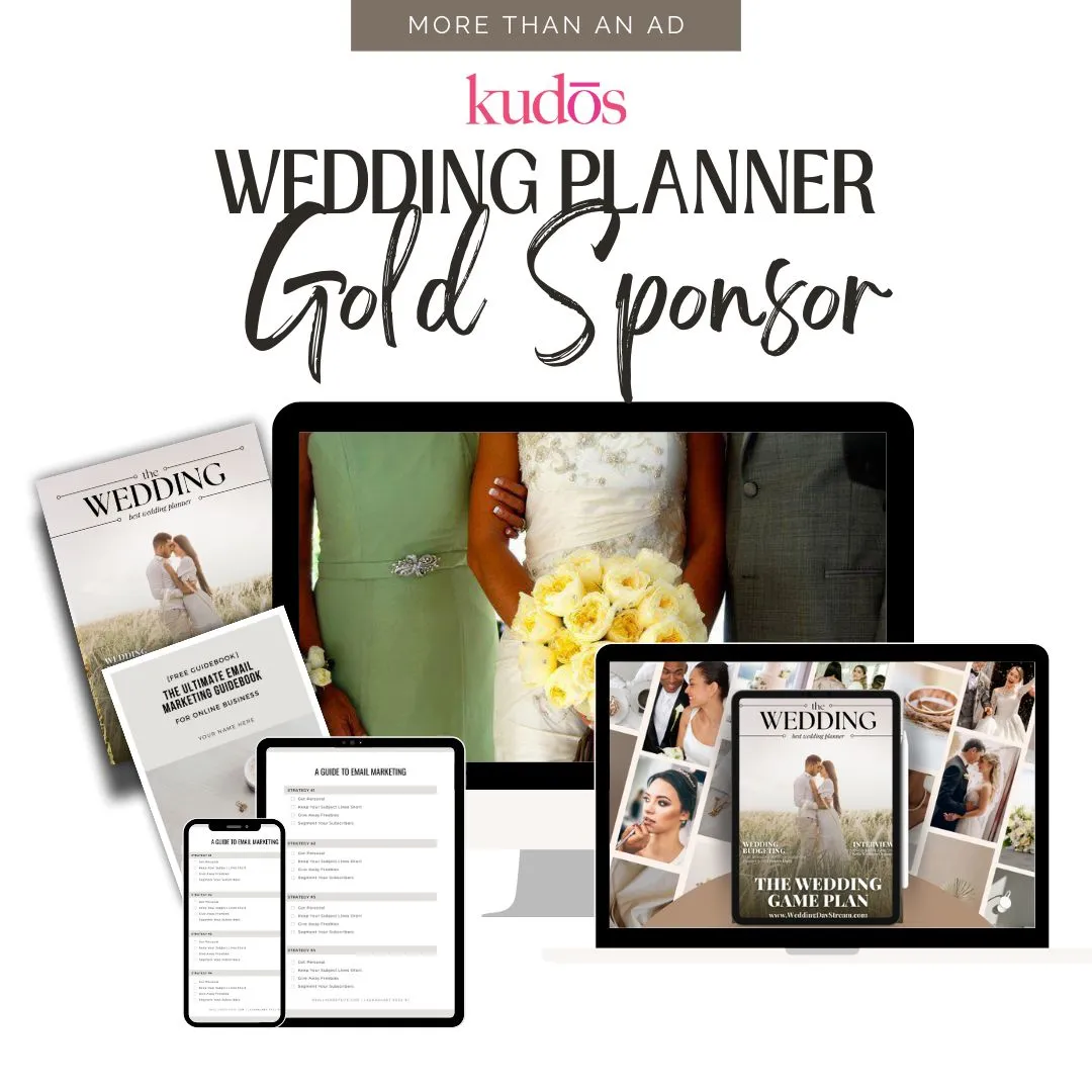 gold sponsor kudos wedding planner