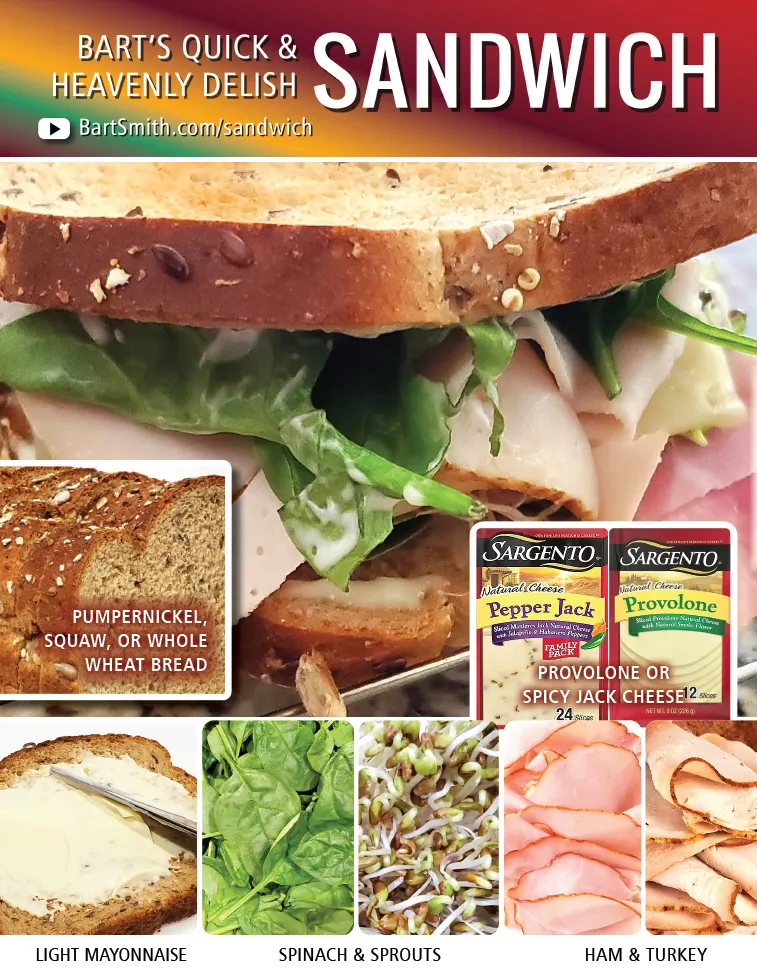 Bart Smith's Sandwich Recipe Press Release