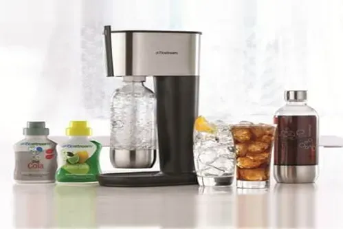 Experience the fun and convenience of a Sodastream, allowing you to make your own sparkling water or sodas whenever you desire.